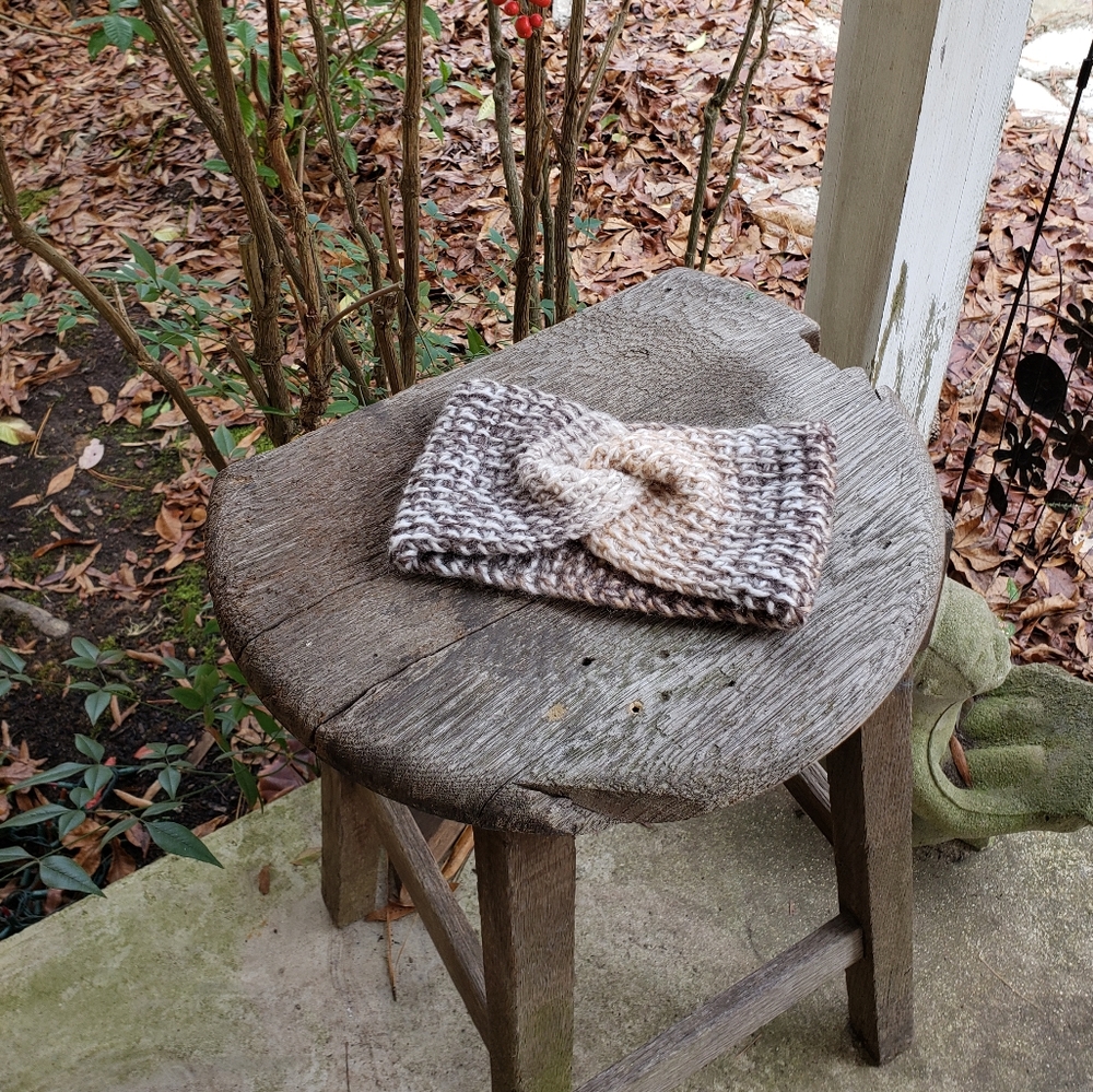 Handmade twist headband/earwarmers